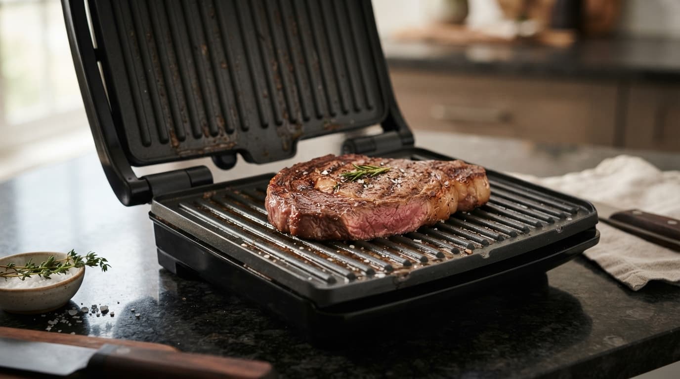 Steak on a George Foreman Grill