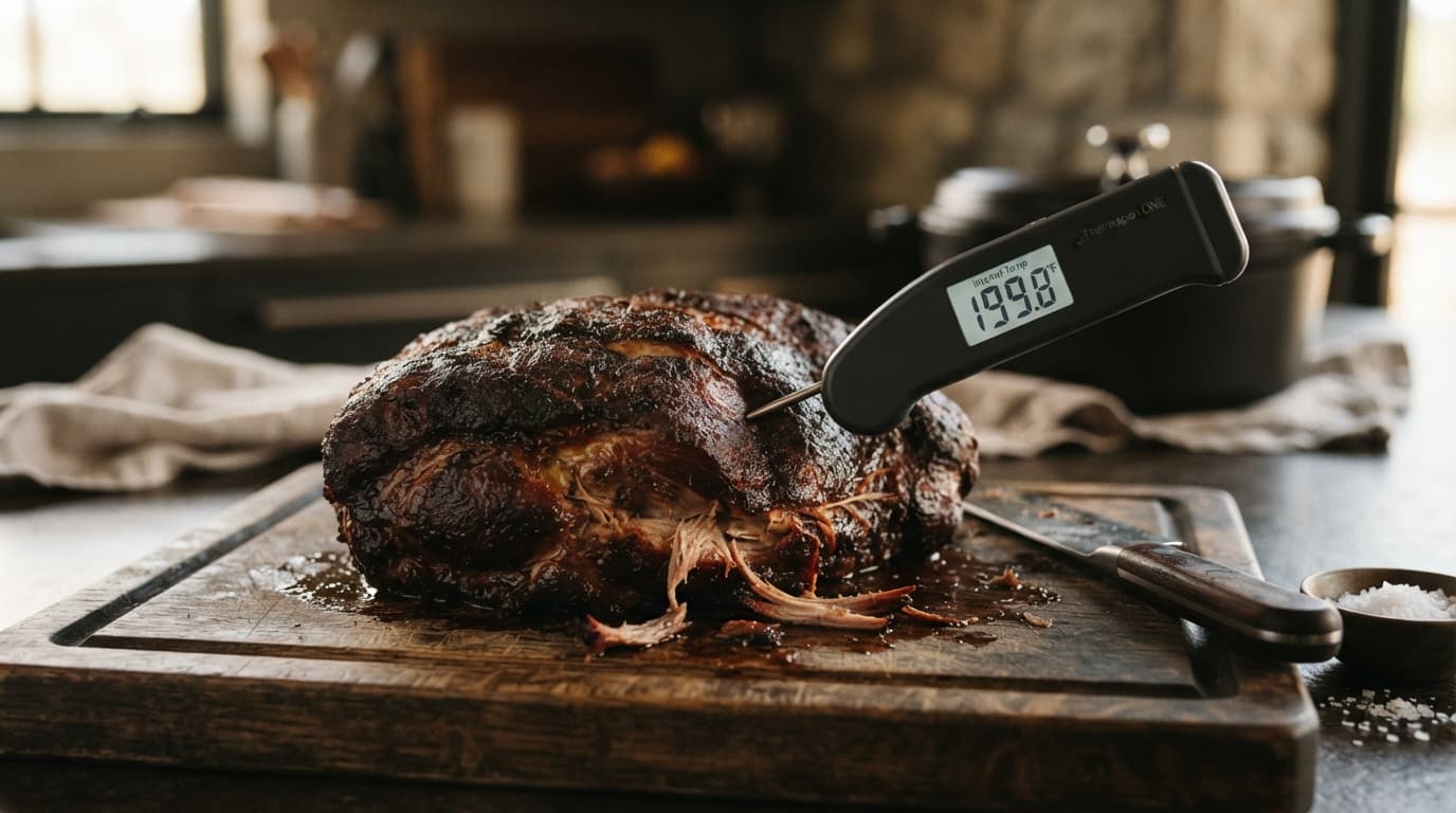 Internal Pork Butt Temperature