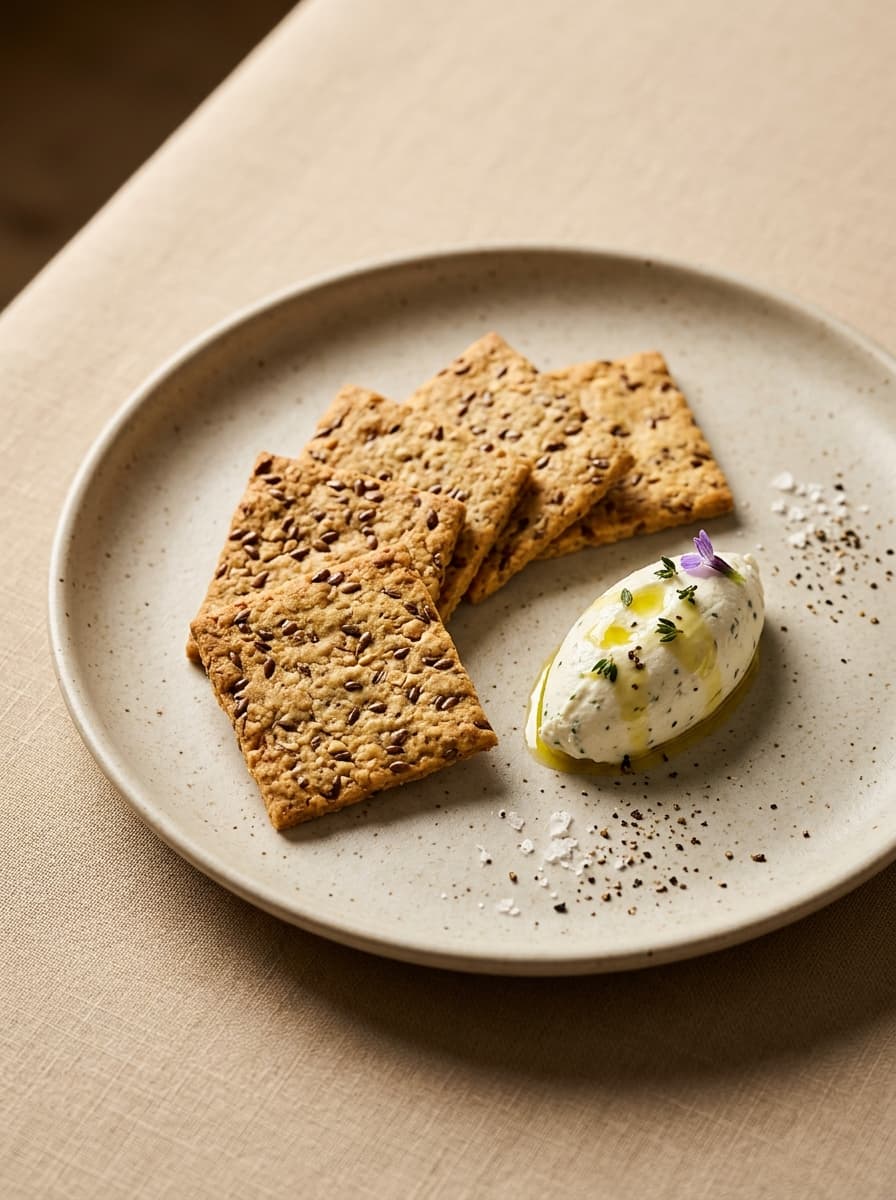 Chickpea Flaxseed Cracker
