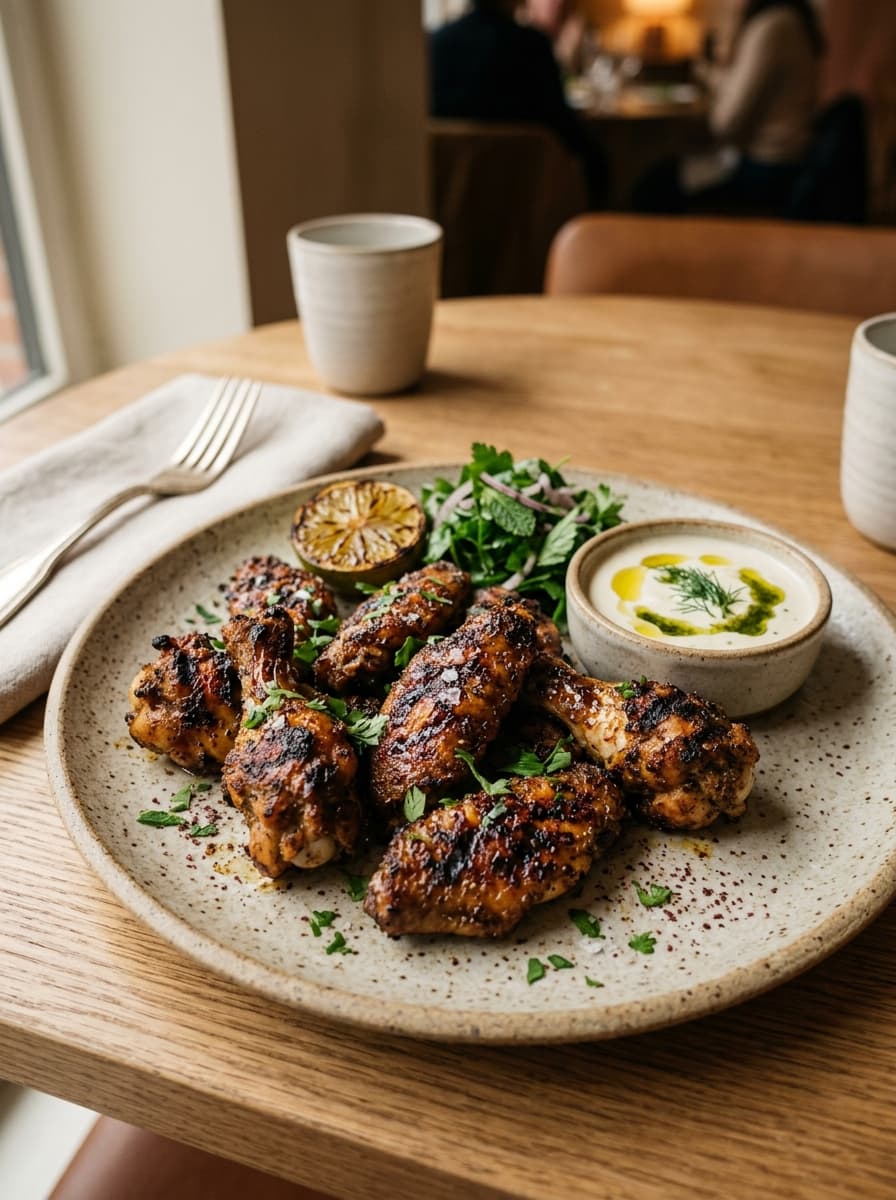 Egyptian Spiced Grilled Wings