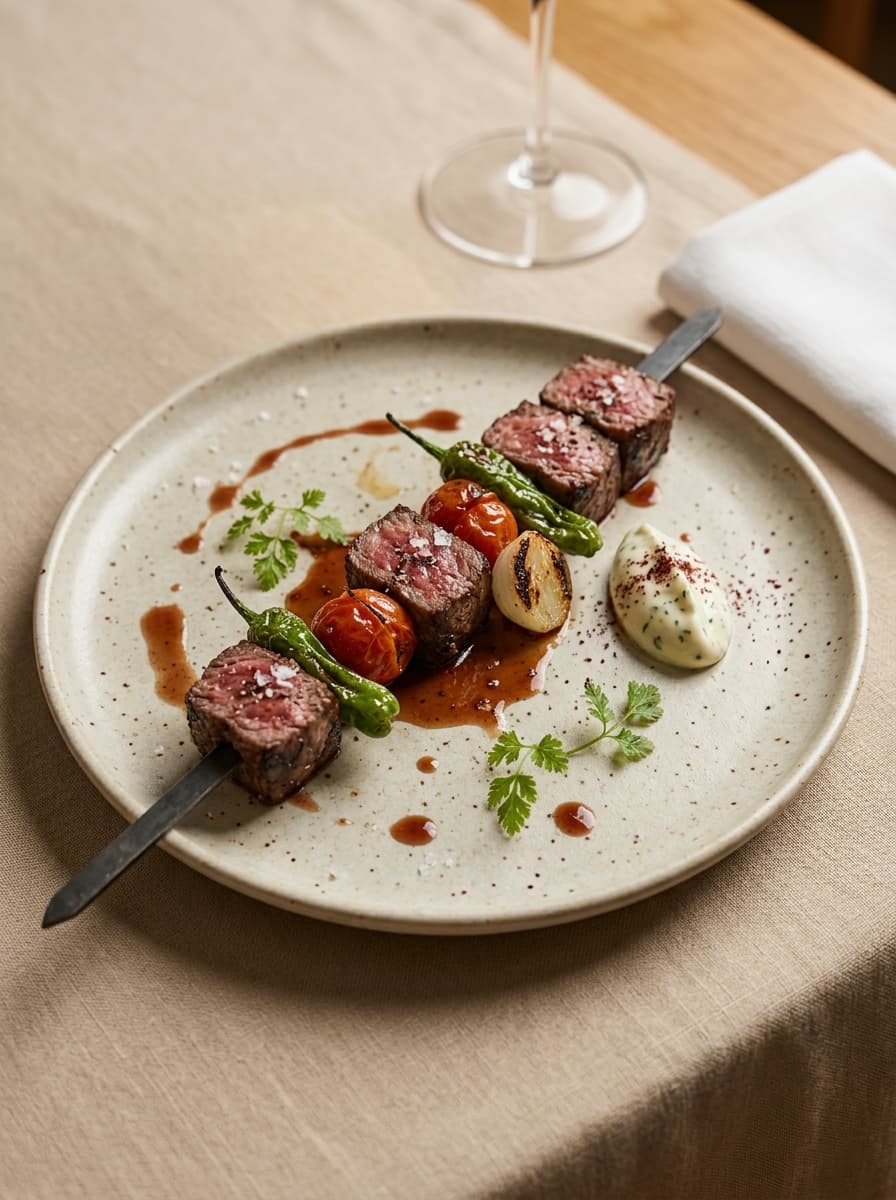 Grass-Fed Steak Shish Kebab