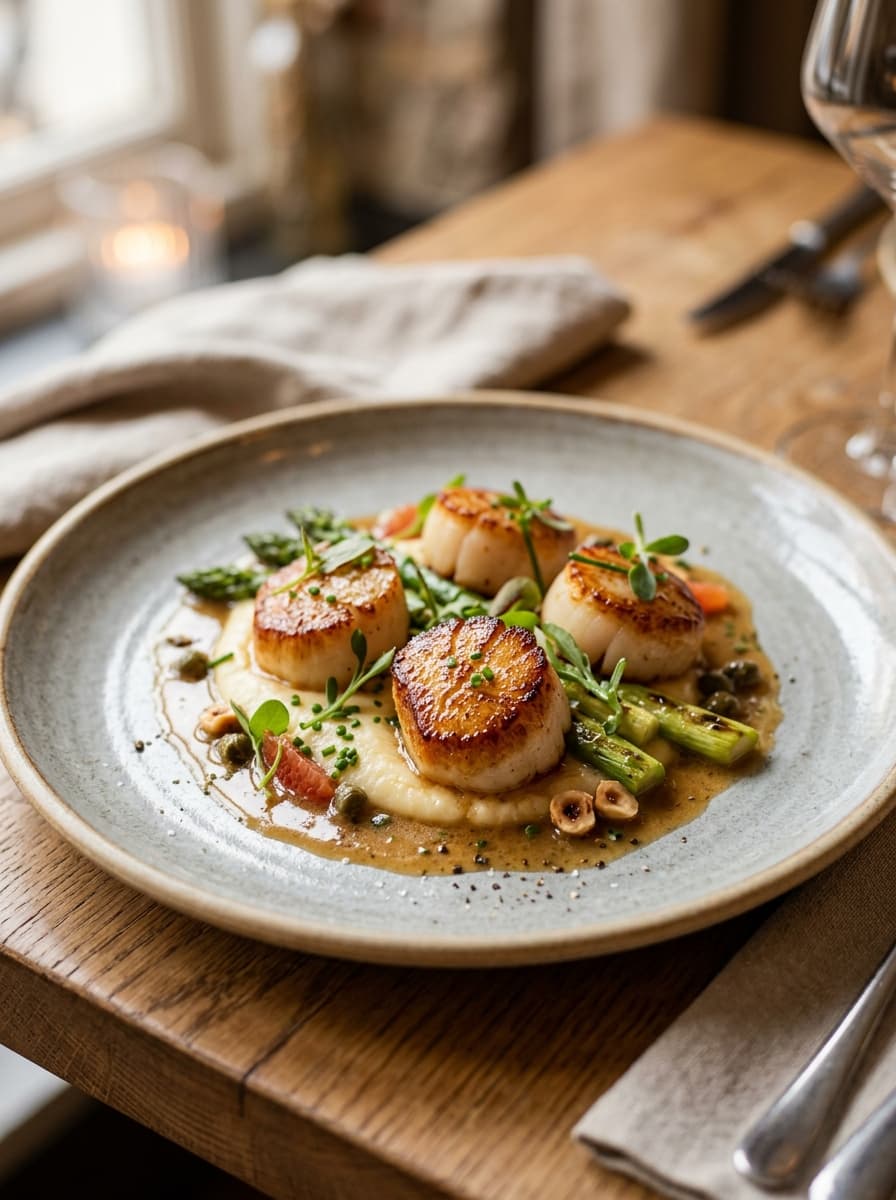 Scallops A La Plancha